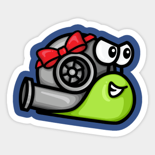 Turbo Snail - Gift Wrapped (Green) Sticker